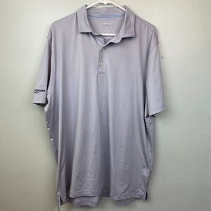 Johnnie O Shirt Mens XL Gray Short Sleeve‎ Polo Solid Performance UPF 50